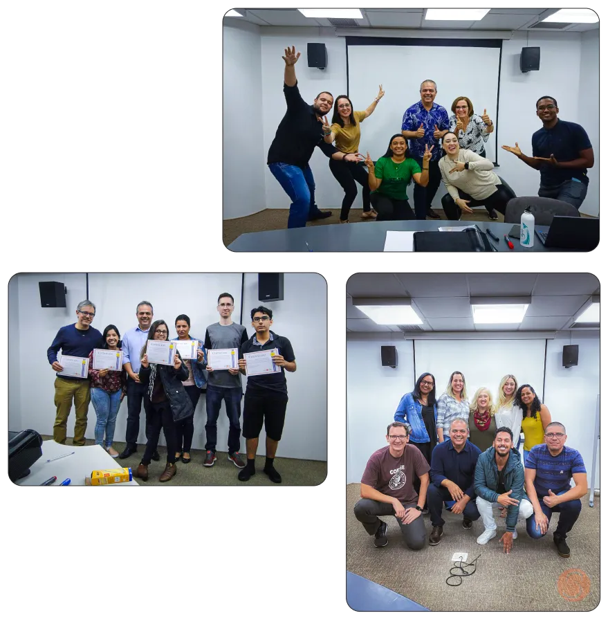 Alunos do curso de oratória